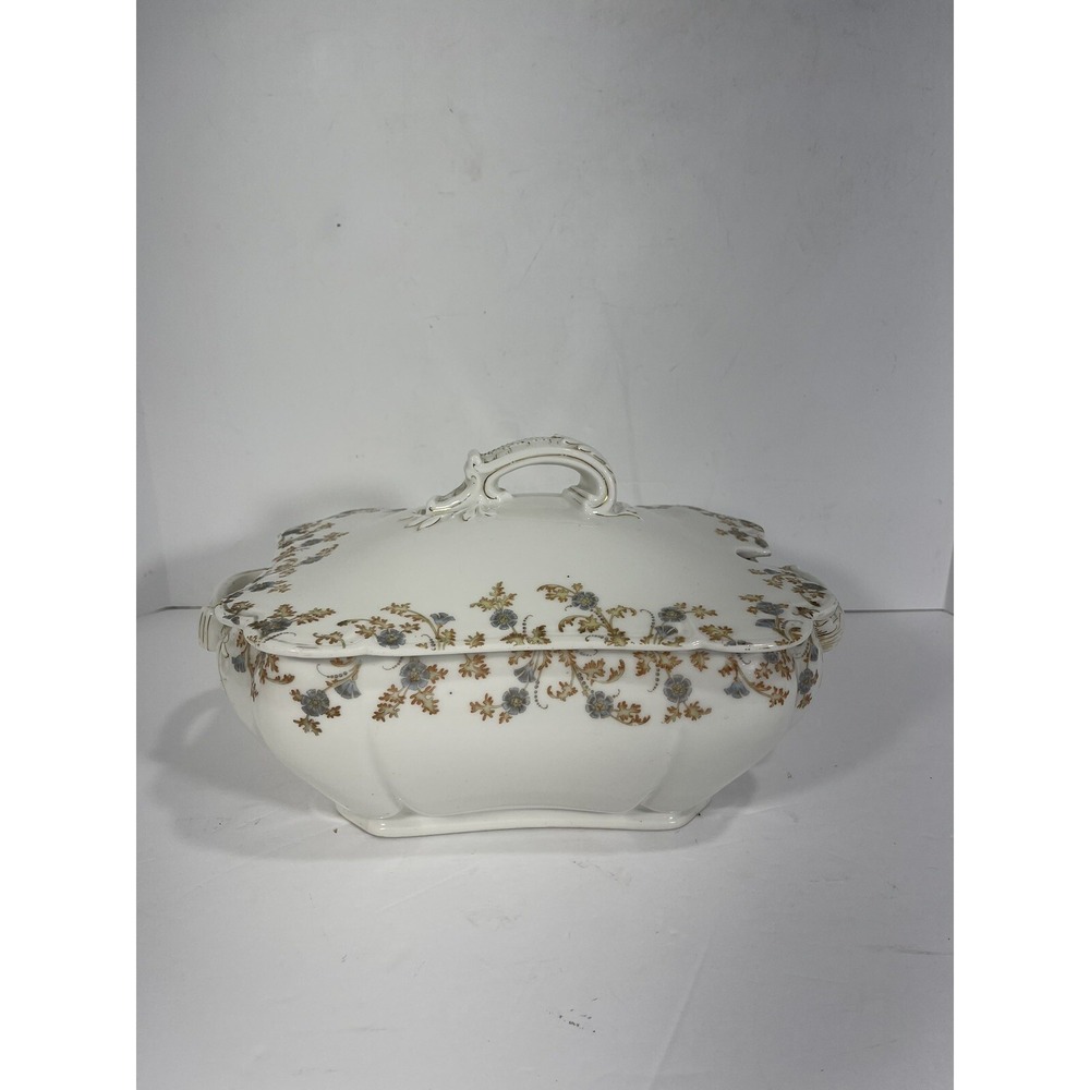 Haviland‎ Limoges Rectangular Tureen With Lid Bowl  Fine Bone Shleiger Depose
